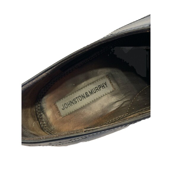 Johnston & Murphy Cap Toe Black Leather Oxford Dress Shoes 12M Classic Comfort main image 4